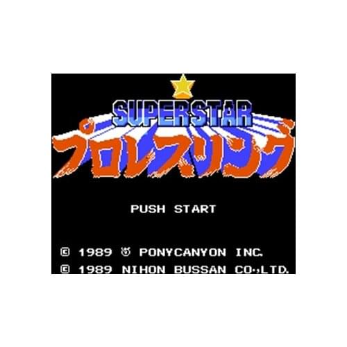Superstar Pro Wrestling Region Free 60 Pin 8Bit Game Card For Subor Game Players