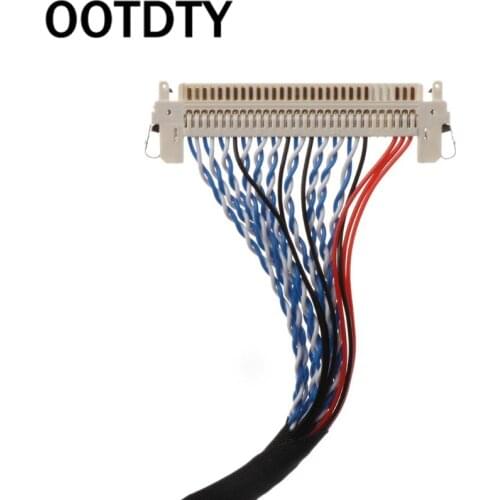 Hooks LVDS Cable D8 FIX-30P-D8 FIX 30 Double Pins 2ch 8bit 1.0mm Pitch 250mm 500mm 17-21inch LCD Display Panel Screen Controller