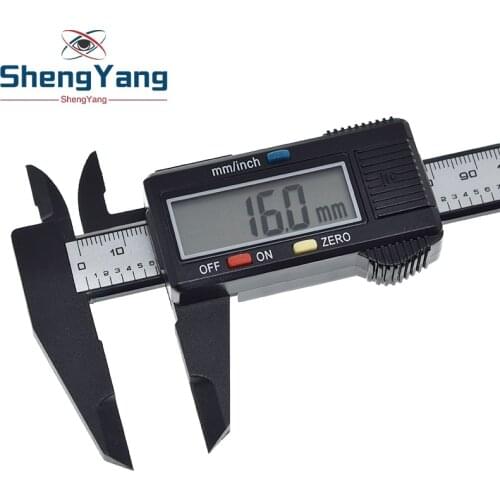 New Arrival 150mm 6 inch LCD Digital Electronic Carbon Fiber Vernier Caliper Gauge Micrometer Measuring Tool