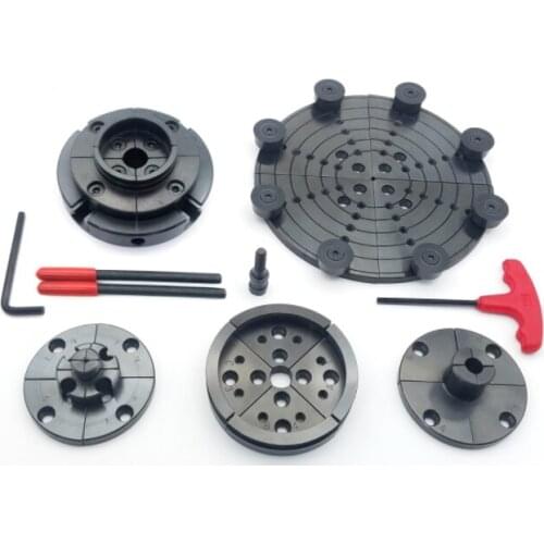 4-inch woodworking chuck, wood turning lathe accessories, wood turning self-centering chuck, linkage jaw