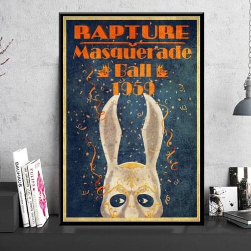 Posters and Prints Rapture Video Game Retro Kids Gift Poster Wall Art Picture Canvas Painting for Room Home Decor