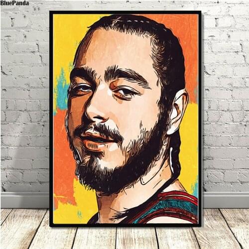 Post Malone Hip Hop Rapper Music Singer Star Art Canvas Prints Picture Paintings For Living Room Poster On The Wall Home Decor