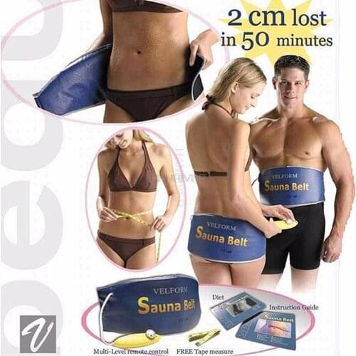Velform Body Slimming Sauna Belt Waist Tummy Massage for Weight Loss Heating Fat Burning Tool Gymnic Belt Cellulite Relax Body