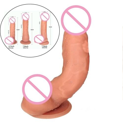 Multi Size Flesh Realistic Dildo Huge Suction Cup Female Masturbator Sex Toys for Women G-spot Orgasm Artificial Penis Dick