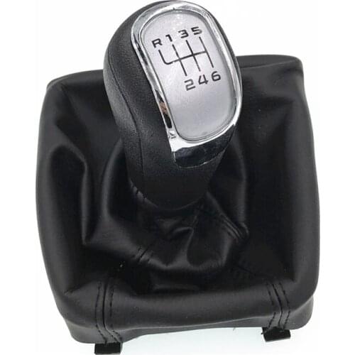 High Quality 6 Speed For Skoda ii 09-12 Superb II 08-12 09-12 MK2 II Car Manual Gear Shift Knob With Leather Boot