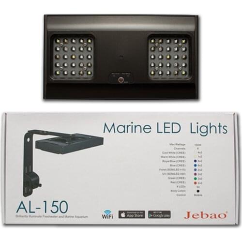 New Jebao WIFI LED Coral light Marine Reef Lamp High power Dual LED Multi modes Mount Fixture Mobile control AL-90 AL-120 AL-150