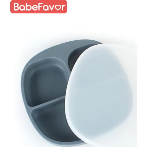 Baby Bowl Plates Silicone Food Grade Service Tray Dinnerware Fashionable Children‘s Dishes Training Tableware Kids Feeding Plate