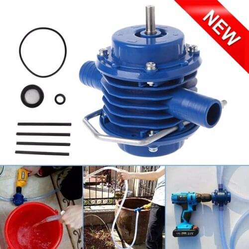 Premium Hand Drill Water Pump Otdoor Mini Heavy Duty Self-Priming Hand Electric Drill Water Pump Home Garden Centrifugal