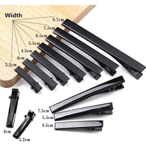 10pcs Black Handmade headdress hair accessories diy ribbon material package BB clip bow hairpin hairpin duckbill clip