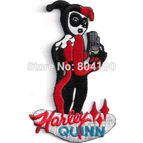 4.3" QUINN Figure Logo Uniform Logo Animated Movie TV Series Costume Embroidered Emblem applique iron on patch