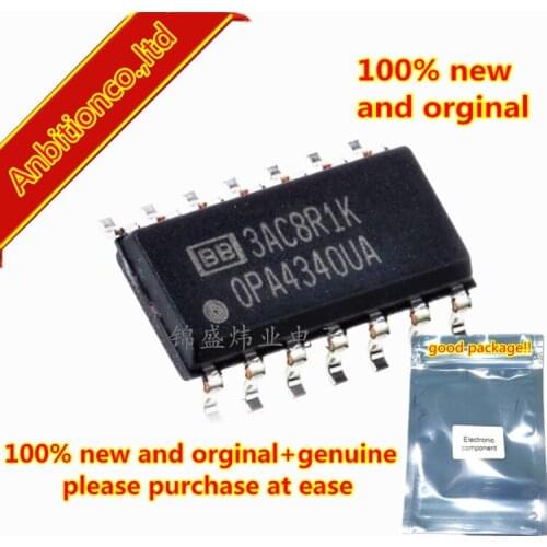 5pcs 100% new original OPA4340UA SOP14 SINGLE-SUPPLY, RAIL-TO-RAIL OPERATIONAL AMPLIFIERS MicroAmplifier TM Series in stock