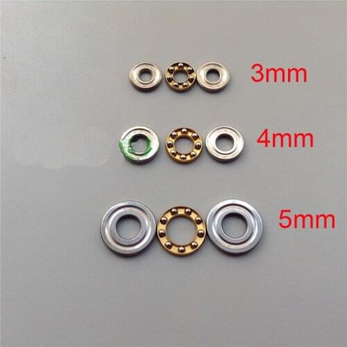 9PCS Metal 3mm 4mm 5mm Ball Bearing Plane Bearing Flexible/Hard Shaft Lubricating Bearings for RC Boats DIY Part