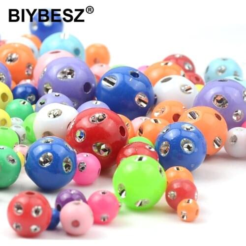 Acrylic With Diamond Ball Korea DIY Accessories Earrings Necklace Pendant Earrings Handmade Accessories