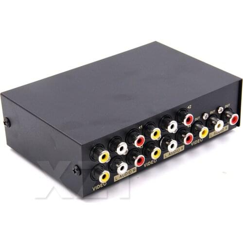 Audio Video AV RCA Switch Splitter Selector 2/4/8 way AV signal RCA Composite Cable for STB TV DVD Player XBOX PS2 AV Switcher