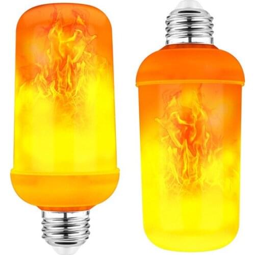 E27 E26 E14 B22 LED Flame Bulb 85-265V LED Flame Effect Fire Light Bulb 5W 12W Flickering Emulation Decor LED Lamp