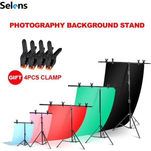 Background Frame Photography Backdrop T-shaped Background Support Stand System Metal backgrounds for photo studio Multiple size