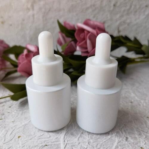 20ml 1 oz Pink Purple Dropper Bottle Glass Packaging Cosmetic Container Aromatherapy Liquid Pipette Travel Essential Oil Bottles