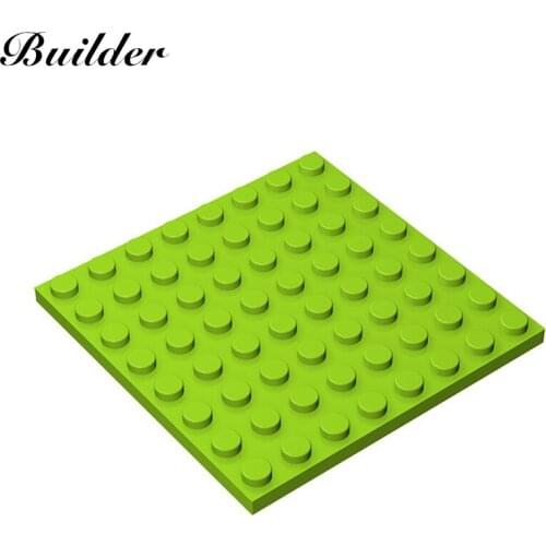 Little Builder 41539 MOC Thin Figures Bricks 8x8 Dots 10pcs Building Blocks DIY Creative Assembles Particles Toys for Children
