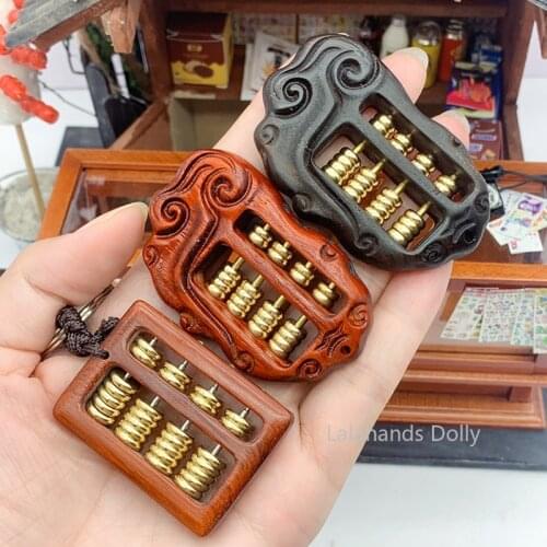 Dollhouse Mini Hand - Carved Abacus Model for Dollhouse Decoration Toy Accessories