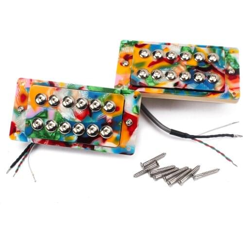 2pcs 50/52mm Copper Humbucker Neck Bridge Pickup Set for Electric Guitar