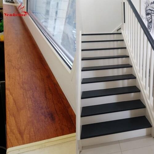 Wood Grain Stickers Home Decor Waterproof Oil-proof Kitchen Cabinets Countertop Wallpaper Self Adhesive Furniture Wall Sticker