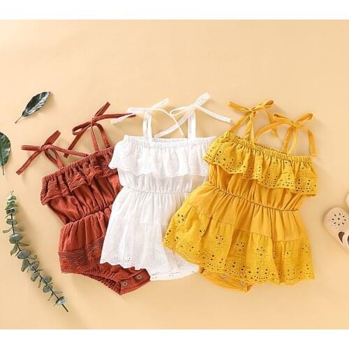 Newborn Clothes Baby Girl Romper Toddler Girl Fall Clothes Baby Sling Dress Baby Halloween Birthday Party Costume Gift 1-4 Years