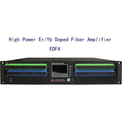 Free shipping 32x20dBm, 32x23dBm, 32x24dBm with WDM 1550nm Optical Fiber Amplifier Cable Erbium-Doped Fiber Amplifier (EDFA)