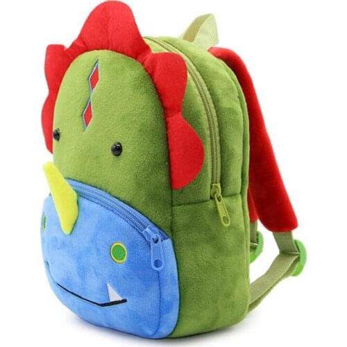 2-4 Years Lovely Little Dinosaur Soft Plush Backpack Early Education Schoolbag Best Boy Children Gift