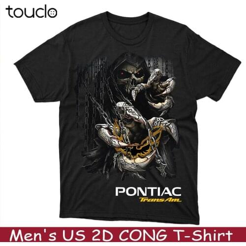 Pontiac Trans Am/Speed/Top Mens US 2D T-Shirt/Skull Shackles So Cool/Hot Gift