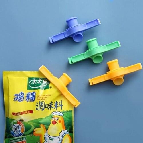 Portable Kitchen Storage Food Snack Seal Sealing Bag Clips Discharge Nozzle Sealer Clamp Moisture-proof Kitchen Accessories