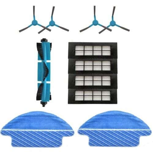 Mop Cloth Rag Main Brush Side Brushes Filter for Cecotec Conga 3090 Brush Filter Vacuum Spare Parts Accessories(11 PCS)
