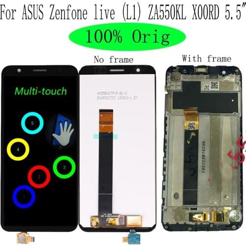 Shyueda 100% Orig New 5.5" For ASUS Zenfone live (L1) ZA550KL X00RD LCD Display Touch Screen Digitizer With Frame & Tools