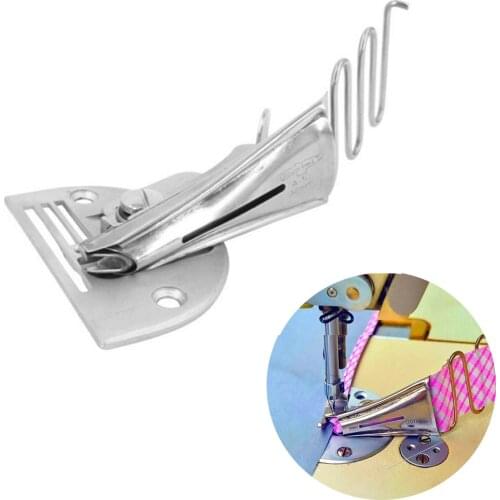 For Lockstitch Machine Metal Steel Hemmer Bias Binder Sewing Accessories Right Angle Curve Edge Overlock Folder Binding