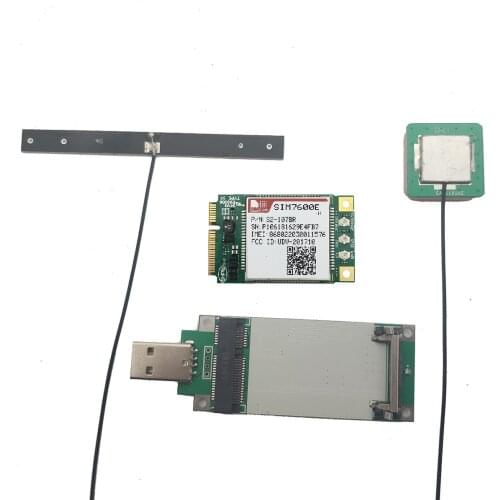 In stock! SIMCOM SIM7600E-H Minipcie with adapter +antenna 4G Cat4 LTE-TDD/ LTE-FDDl UMTS/HSPA+ GSM/GPRS/EDGE Module