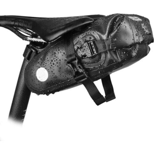Waterproof bicycle tail bag mountain seat cushion bag cushion bag cycling bag saddle bag folding waterproof tail bag