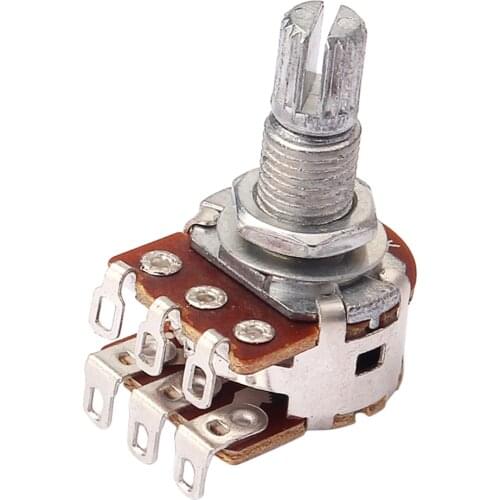10 Pieces Dual Deck Potentiometers Audio Tone Switch Control Pot MN50K for Guitar Bass Parts
