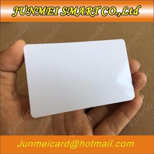 100 Blank Printable PVC Plastic Photo Id White Credit Card Without Chip 30Mil CR80 Free Shipping
