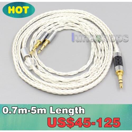 16 Core OCC Silver Plated Headphone Cable For Abyss Diana Acoustic Research AR-H1 Advanced Alpha GT-R Zenith PMx2 LN007050