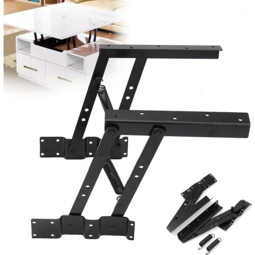 2PCS Lift Up Top Coffee Table Lifting Frame Mechanism Spring Hinge Hardware DIY Lift UP Spring Hinge