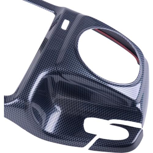 2pcs Gear Shift Frame Car Carbon Fiber Style Center Cover Left Trim New