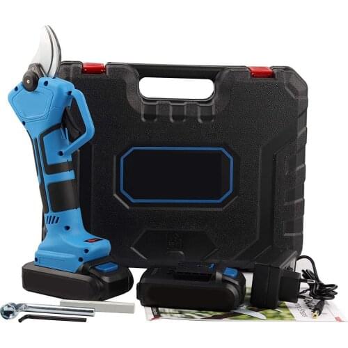 21VCordless Pruner Lithium-ion Pruning Shear Efficient Scissors Bonsai Electric Tree Branches Garden Electric Tools