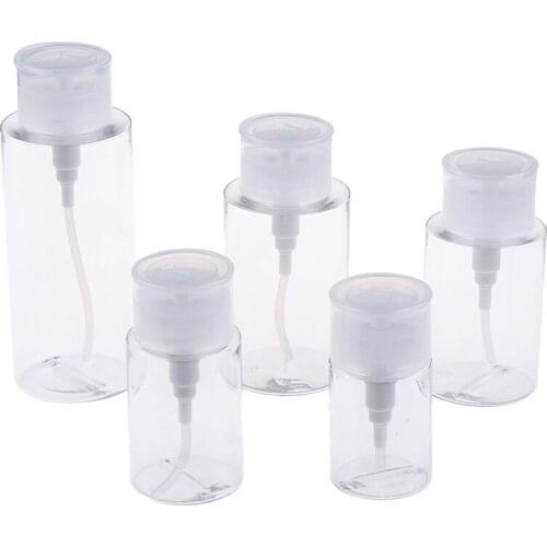 60/100/150/200/300ml Makeup Remover Water Pressing Bottle Travel Push Down Empty Pump Container Bottle Makeup Dispensers Bottle