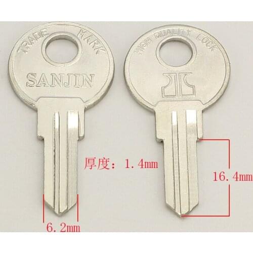 A124 left groove Wholesale Locksmith Keymother Brass House Home Door Blank Empty Key Blanks Keys 25 pieces/lot