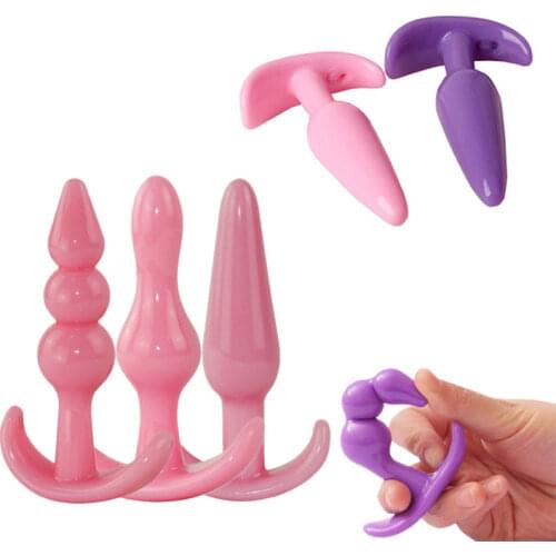 3Pcs Adult Anus Prostata Massage Mini Anal Plug Dildo Erotic G Spot Sex Toys For Women Men Butt Plug Beads Masturbator Buttplug