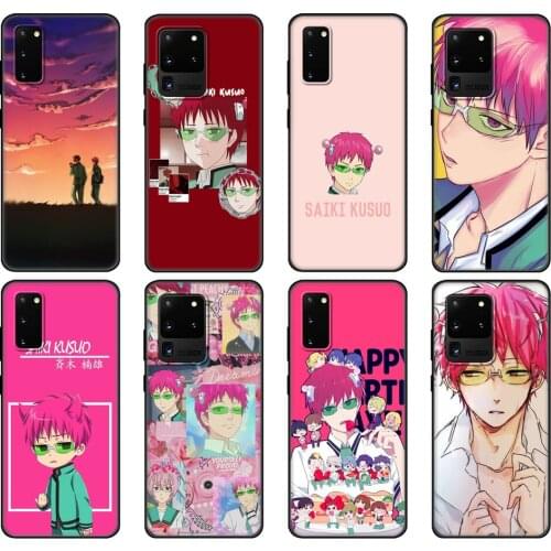 Black tpu Case For Samsung galaxy S20 /S20 PLUS/S20 ultra/S20+ /S20FE back cover the disastrous life of saiki k saiki kusuo