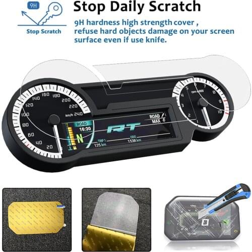 For BMW R 1200 RT R1200RT LC Water-Cooled 2014-2018 R1250RT R 1250 RT 2019 2020 Cluster Scratch Protection Film Screen Protector