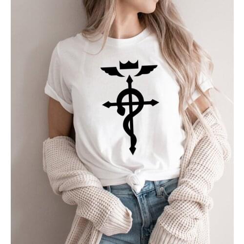 Fullmetal Alchemist Flamel T-shirt Unisex Japanese Anime Brotherhood Shirt Harajuku Graphic Tees Woman Tshirts Streetwear Top