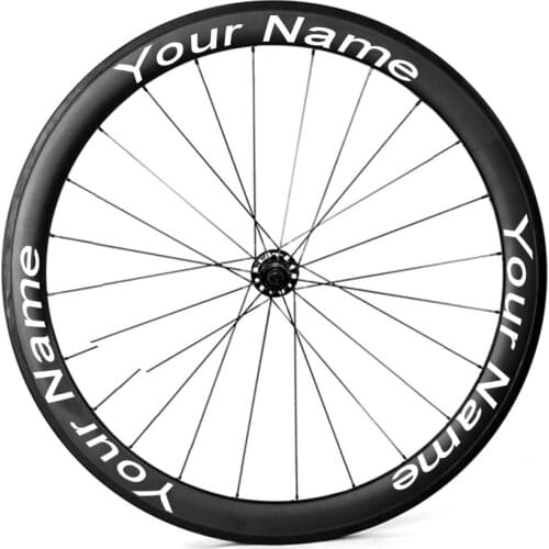 Customized bicycle wheel stickers cycle bike rim decals for road bike mountain bike mtb wheels BMX track road disc brale wheels