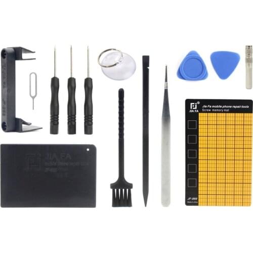 JF-8147 14 in 1 Metal + Plastic iPhone Dedicated Disassemble Repair Tool Kit