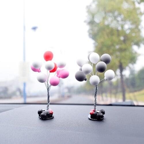 Creative Auto Ornaments Multicolour Lovely Balloon Car Decoration Mini Cartoon Console Car Interior Decoration Accessories Doll